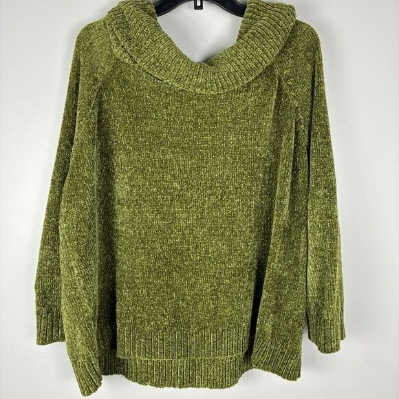 Umgee Moss Green Turtleneck Sweater - Picture 5 of 8